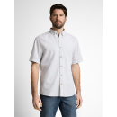 TOM TAILOR MAN Hemd white leaf green stripe