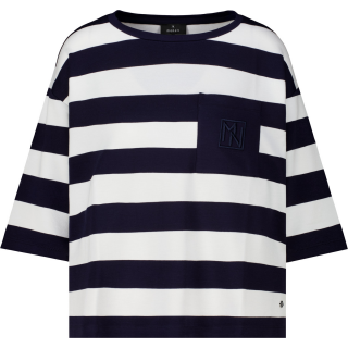 MONARI Sweatshirt marine ringel
