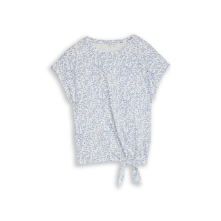 TOM TAILOR WOMEN Shirt white small leaves desgin