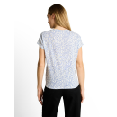 TOM TAILOR WOMEN Shirt white small leaves desgin