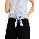 TOM TAILOR WOMEN Shirt white small leaves desgin