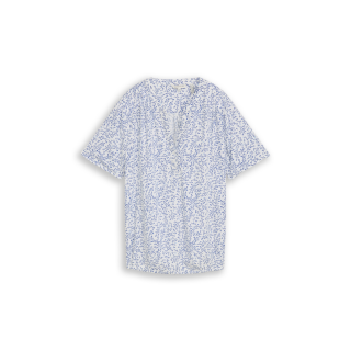 TOM TAILOR WOMEN Bluse white small leaves design