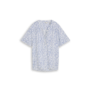 TOM TAILOR WOMEN Bluse white small leaves design