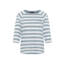 ELBSAND Shirt Celin seaweed white stripe