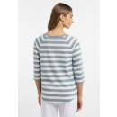 ELBSAND Shirt Celin seaweed white stripe
