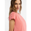 ELBSAND Shirt Selma grenadine papaya stripe
