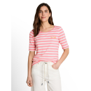 TOM TAILOR WOMEN Shirt pink white stripe