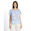 TOM TAILOR WOMEN Bluse blue flower dobby
