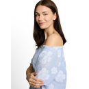TOM TAILOR WOMEN Bluse blue flower dobby