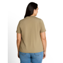 TOM TAILOR PLUS Shirt silver olive