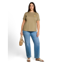 TOM TAILOR PLUS Shirt silver olive