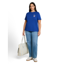 TOM TAILOR PLUS Shirt shiny royal blue