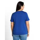 TOM TAILOR PLUS Shirt shiny royal blue