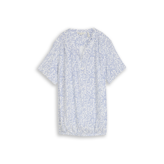 TOM TAILOR PLUS Bluse white small leaves