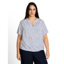 TOM TAILOR PLUS Bluse white small leaves