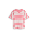 TOM TAILOR PLUS Shirt pink white stripe