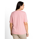 TOM TAILOR PLUS Shirt pink white stripe