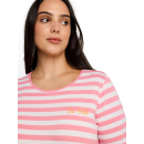 TOM TAILOR PLUS Shirt pink white stripe