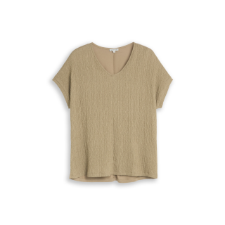 TOM TAILOR PLUS Shirt silver olive