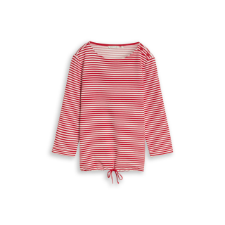 TOM TAILOR WOMEN Shirt red offwhite stripe