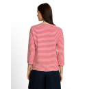 TOM TAILOR WOMEN Shirt red offwhite stripe