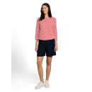 TOM TAILOR WOMEN Shirt red offwhite stripe
