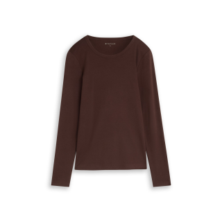 TOM TAILOR Woman Shirt java dark brown