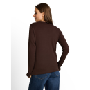 TOM TAILOR Woman Shirt java dark brown