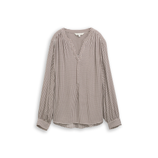 TOM TAILOR WOMEN Bluse small brown dot