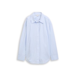TOM TAILOR WOMEN Bluse mid blue white stripe