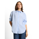 TOM TAILOR WOMEN Bluse mid blue white stripe