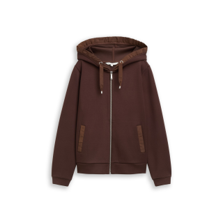 TOM TAILOR WOMAN Sweatjacke java dark brown