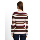 TOM TAILOR WOMEN Pullover camel brown red stripe