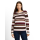 TOM TAILOR WOMEN Pullover camel brown red stripe