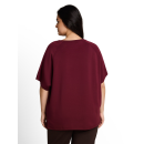 TOM TAILOR PLUS Shirt preppy plum