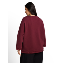 TOM TAILOR PLUS Sweat preppy plum