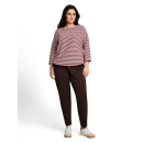 TOM TAILOR PLUS Shirt light pink preppy plum stripe