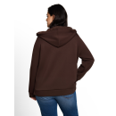 TOM TAILOR PLUS Sweatjacke java dark brown