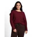 TOM TAILOR PLUS Pullover preppy plum