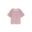 TOM TAILOR DENIM Shirt mauve white stripe