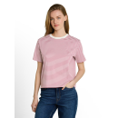 TOM TAILOR DENIM Shirt mauve white stripe
