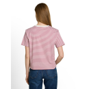 TOM TAILOR DENIM Shirt mauve white stripe