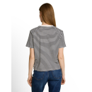 TOM TAILOR DENIM Shirt black white stripe