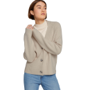 TOM TAILOR DENIM Strickjacke light chashew beige