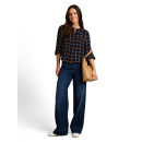TOM TAILOR WOMEN Bluse navy camel beige