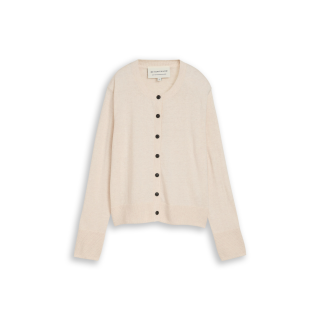 TOM TAILOR WOMEN Strickjacke offwhite mel.
