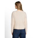 TOM TAILOR WOMEN Strickjacke offwhite mel.