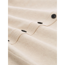 TOM TAILOR WOMEN Strickjacke offwhite mel.
