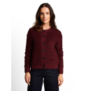 TOM TAILOR WOMEN Strickjacke preppy plum mel.