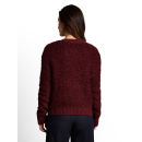 TOM TAILOR WOMEN Strickjacke preppy plum mel.